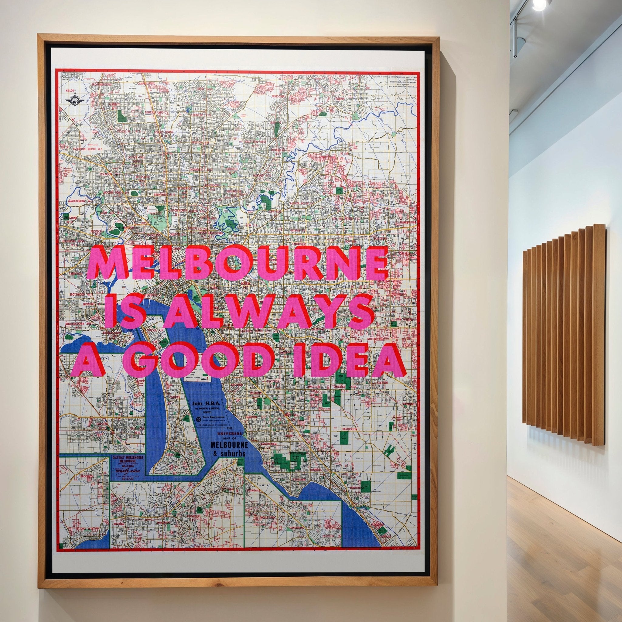 Melbourne Retro Pop Art Map Print - Magic Posters