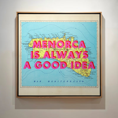 Menorca Retro Pop Art Map Print - Magic Posters