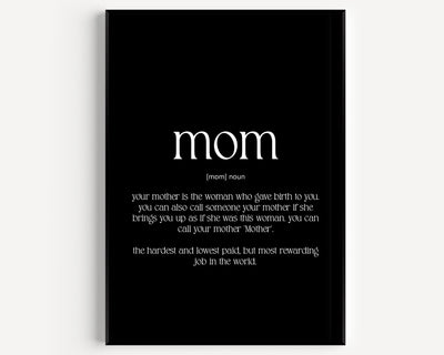 Mom Definition Print - Magic Posters