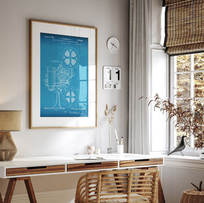 Movie Projector 1933 Patent Print - Magic Posters