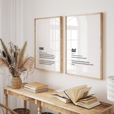 Mum & Dad Set Of 2 Definition Prints - Magic Posters