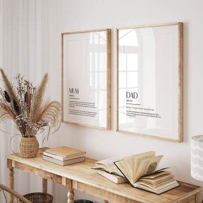 Mum & Dad Set Of 2 Definition Prints - Magic Posters