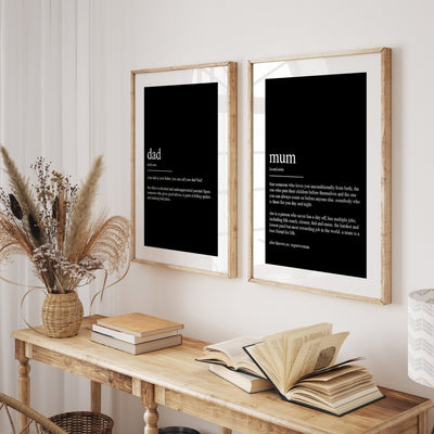 Mum & Dad Set Of 2 Definition Prints - Magic Posters