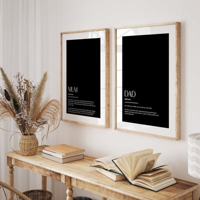 Mum & Dad Set Of 2 Definition Prints - Magic Posters