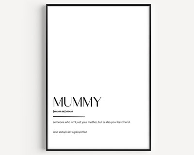 Mummy Definition Print - Magic Posters