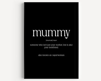 Mummy Definition Print - Magic Posters