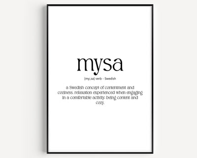 Mysa Definition Print - Magic Posters