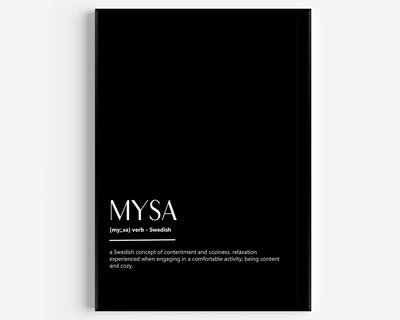 Mysa Definition Print - Magic Posters