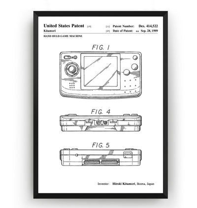 Neo Geo Pocket 1999 Patent Print - Magic Posters