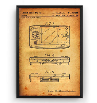 Neo Geo Pocket 1999 Patent Print - Magic Posters