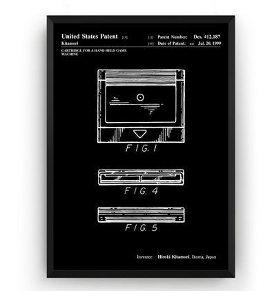 Neo Geo Pocket Cartridge 1999 Patent Print - Magic Posters