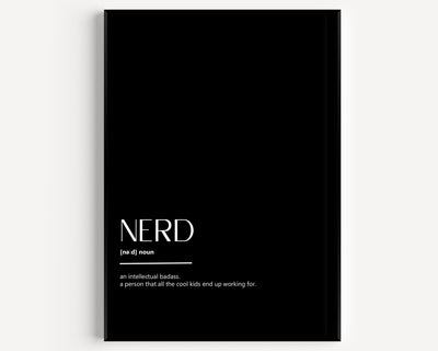 Nerd Definition Print - Magic Posters