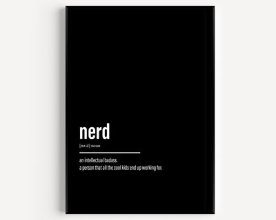 Nerd Definition Print - Magic Posters