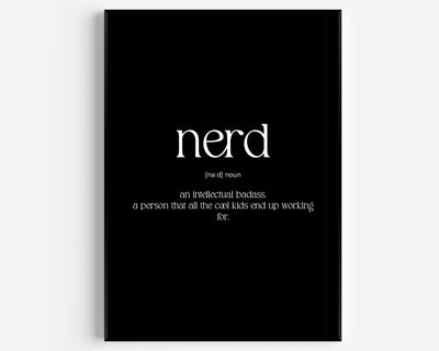 Nerd Definition Print - Magic Posters