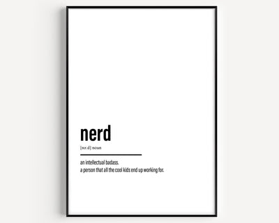 Nerd Definition Print - Magic Posters