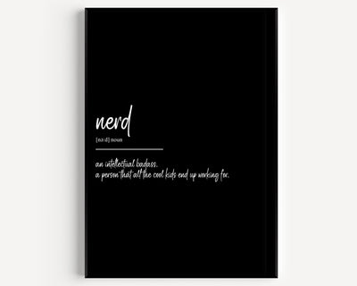 Nerd Definition Print - Magic Posters