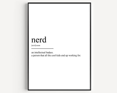 Nerd Definition Print - Magic Posters
