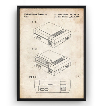 NES Patent Print - Magic Posters