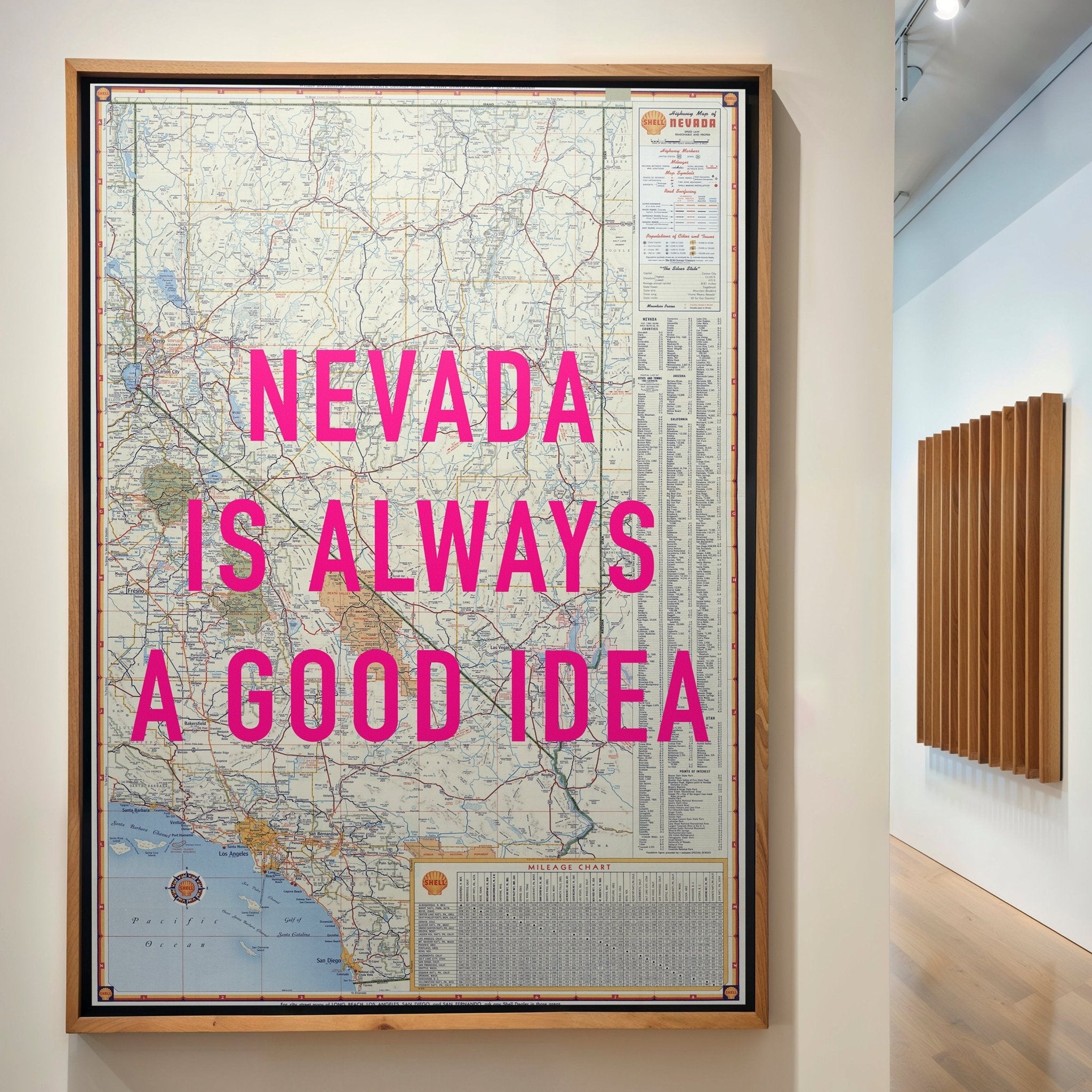 Nevada Retro Pop Art Map Print - Magic Posters