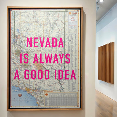 Nevada Retro Pop Art Map Print - Magic Posters