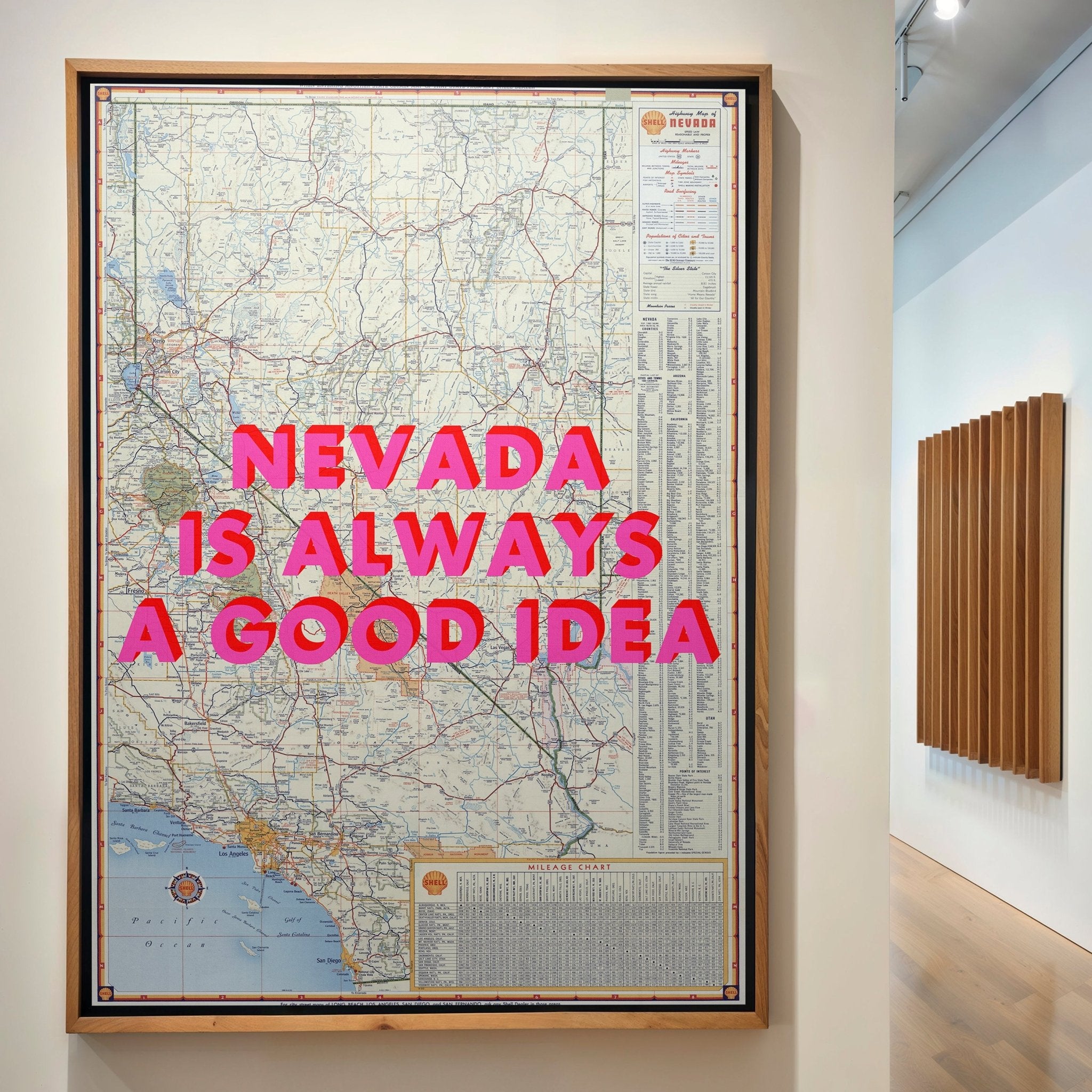 Nevada Retro Pop Art Map Print - Magic Posters