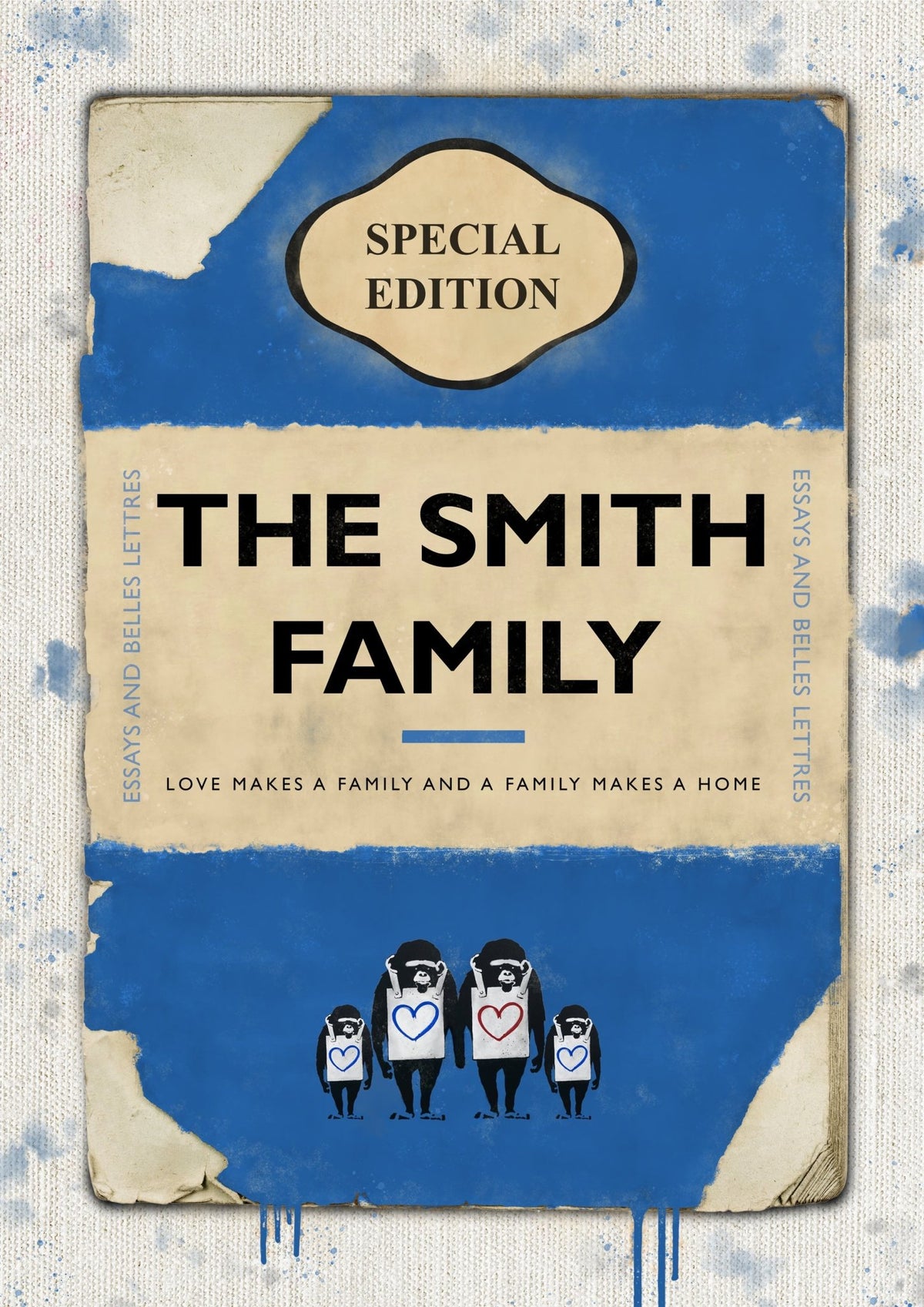Personalised Book Cover Art Print (New Edition V2)