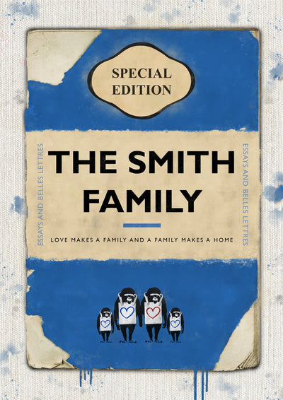 Personalised Book Cover Art Print (New Edition V2)