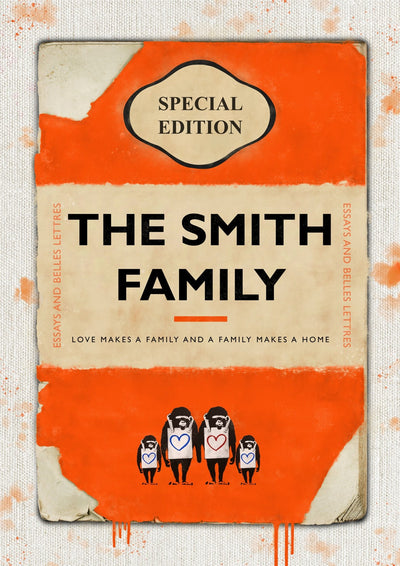 Personalised Book Cover Art Print (New Edition V2)