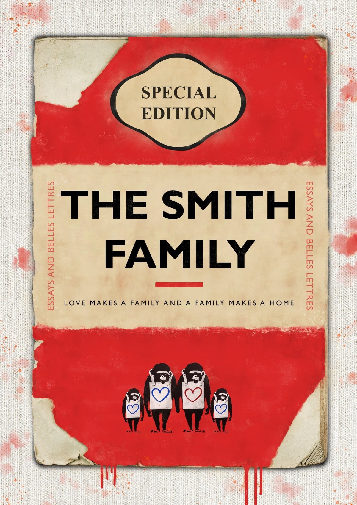 Personalised Book Cover Art Print (New Edition V2)
