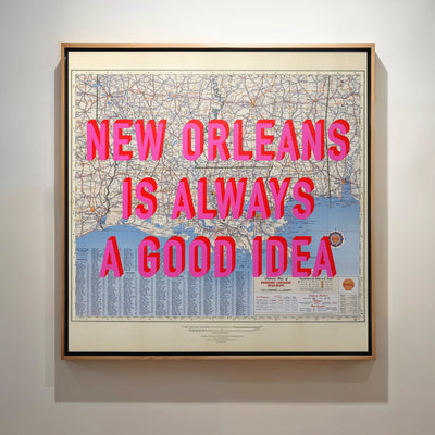 New Orleans Retro Pop Art Map Print - Magic Posters