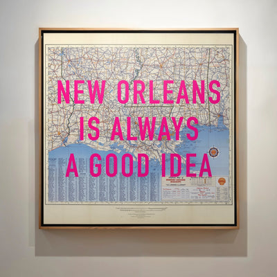 New Orleans Retro Pop Art Map Print - Magic Posters