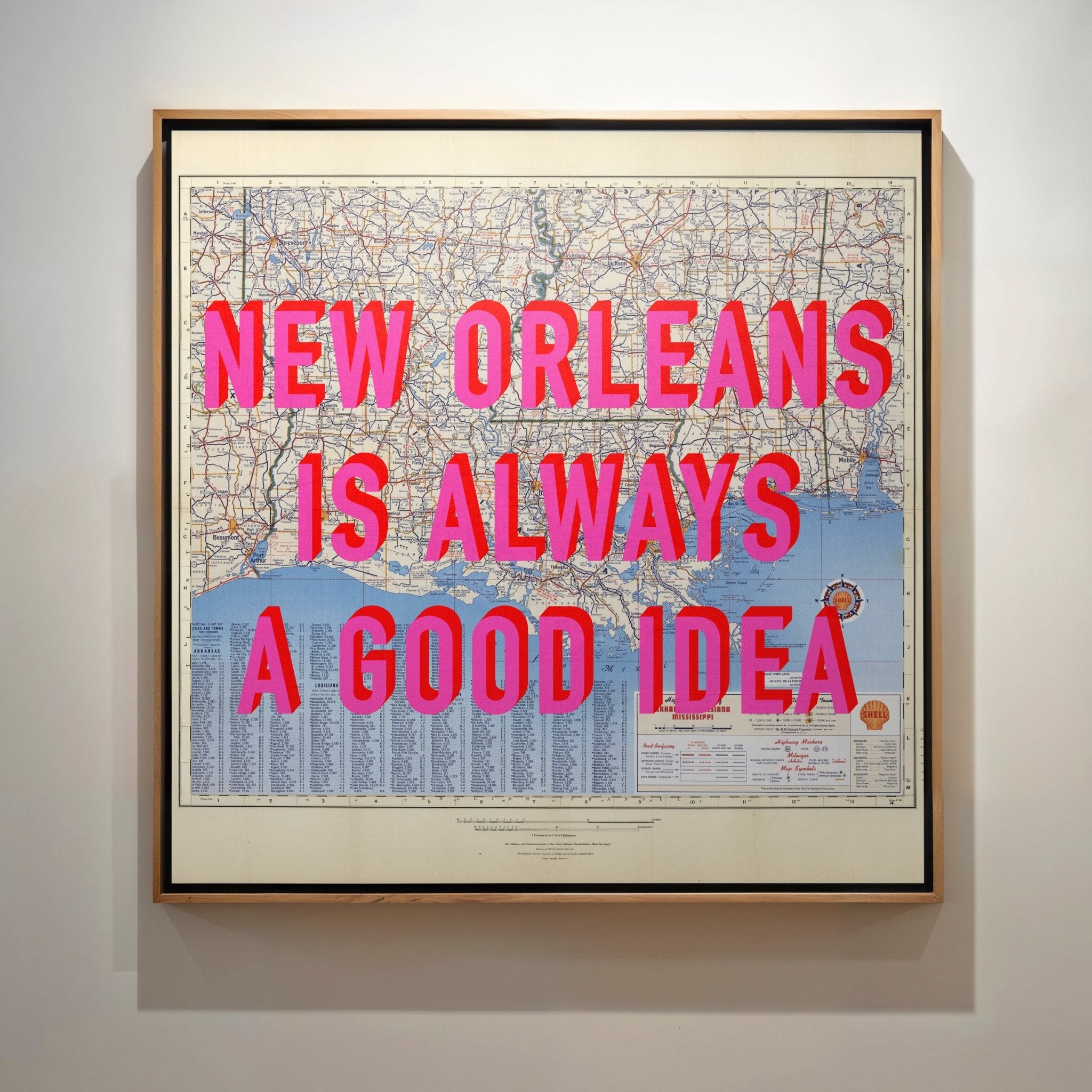 New Orleans Retro Pop Art Map Print - Magic Posters