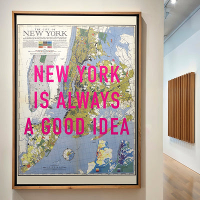 New York City Retro Pop Art Map Print - Magic Posters