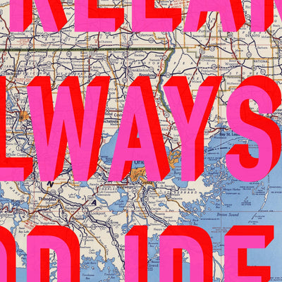 New Orleans Retro Pop Art Map Print