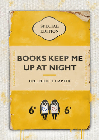 Personalised Book Cover Art Print (New Yellow)