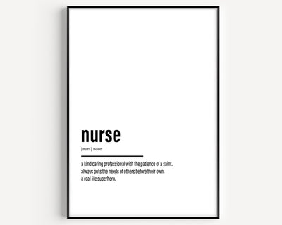Nurse Definition Print - Magic Posters