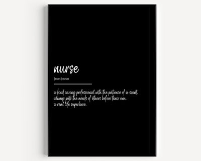 Nurse Definition Print - Magic Posters