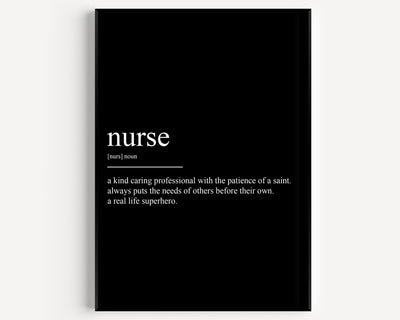 Nurse Definition Print - Magic Posters