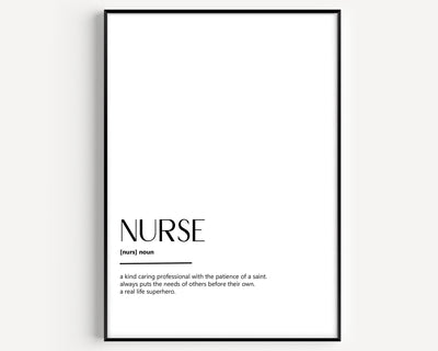 Nurse Definition Print - Magic Posters
