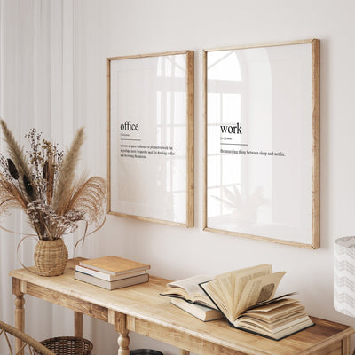 Office Work Set Of 2 Definition Prints - Magic Posters