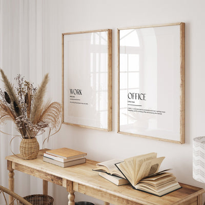 Office Work Set Of 2 Definition Prints - Magic Posters