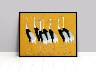 Ogata Korin Red Crowned Crane Bird Print - Magic Posters