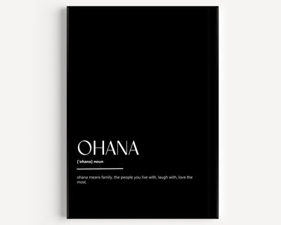 Ohana Definition Print - Magic Posters