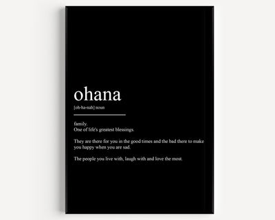 Ohana Definition Print V2 - Magic Posters