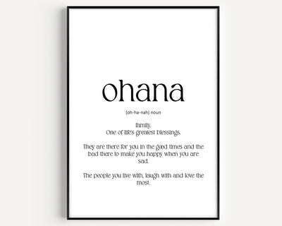 Ohana Definition Print V2 - Magic Posters