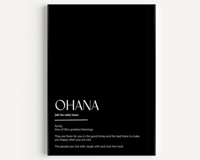 Ohana Definition Print V2 - Magic Posters