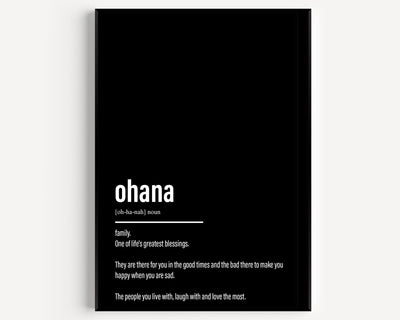 Ohana Definition Print V2 - Magic Posters