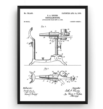 Ophthalmoscope 1903 Patent Print - Magic Posters