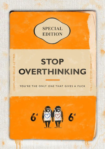 Personalised Book Cover Art Print (Orange V3)