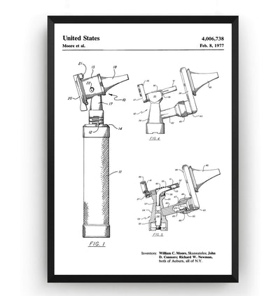 Otoscope 1977 Patent Print - Magic Posters